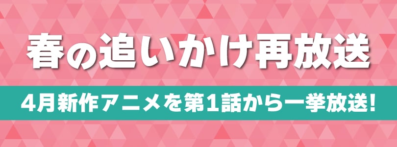 春の追いかけ再放送20234