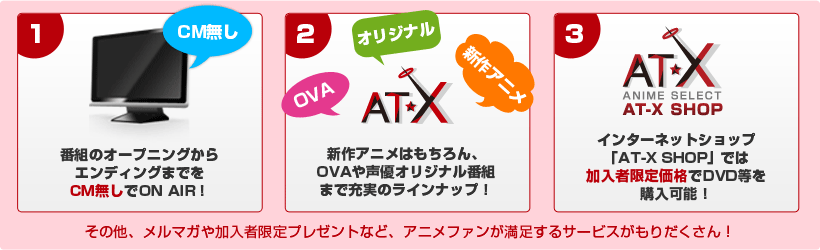 アニメシアターX（AT-X）とは？