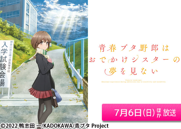 「青春ブタ野郎はおでかけシスターの夢を見ない」07/06ほか放送