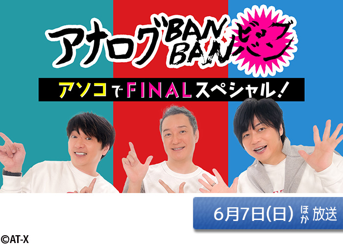「アナログBANBAN ビッグバン アソコでFINALスペシャル！」06/07ほか放送